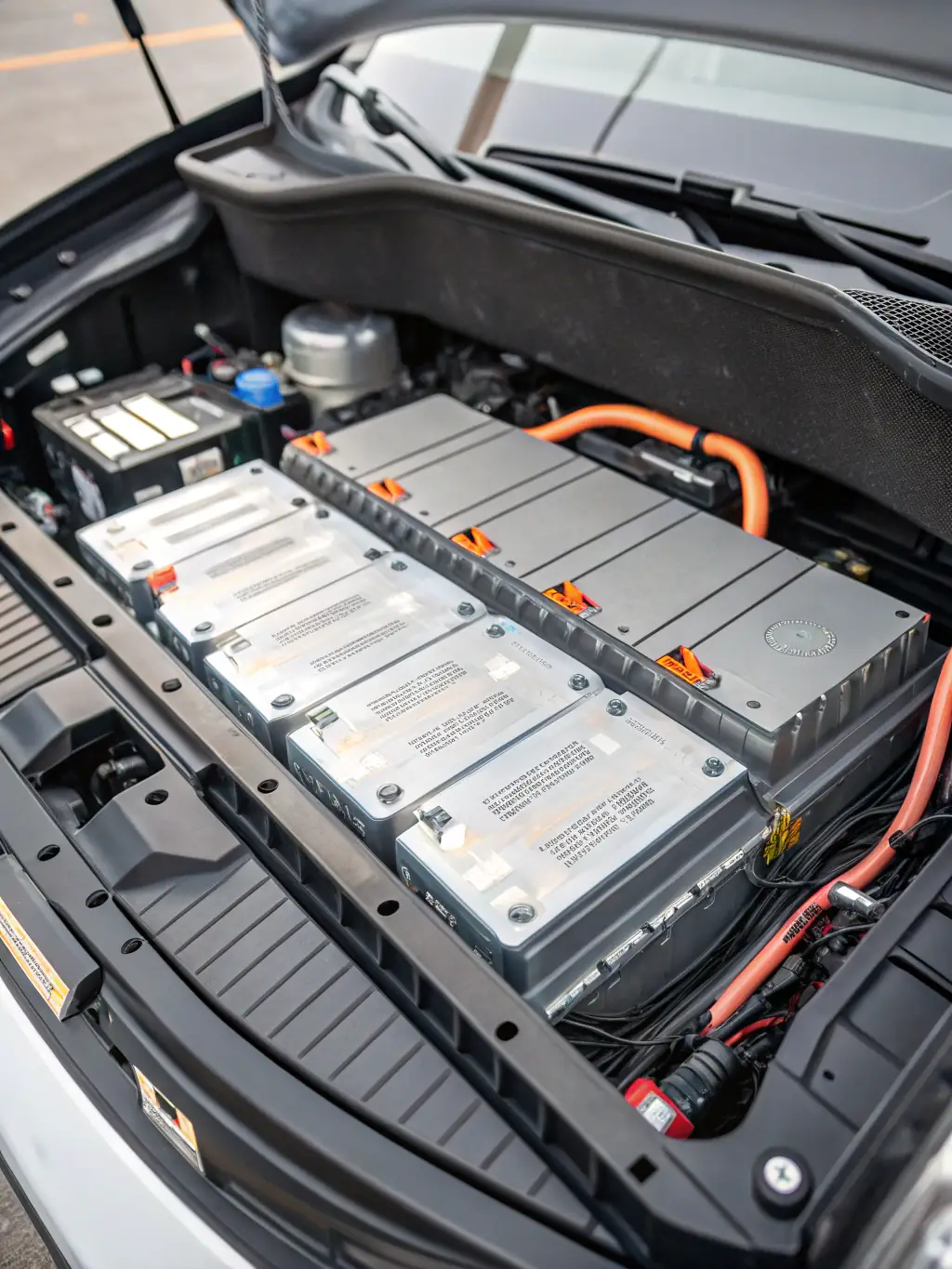 A visual representation of a thermal battery integrated into an electric vehicle battery pack, demonstrating its role in maintaining safe operating temperatures.